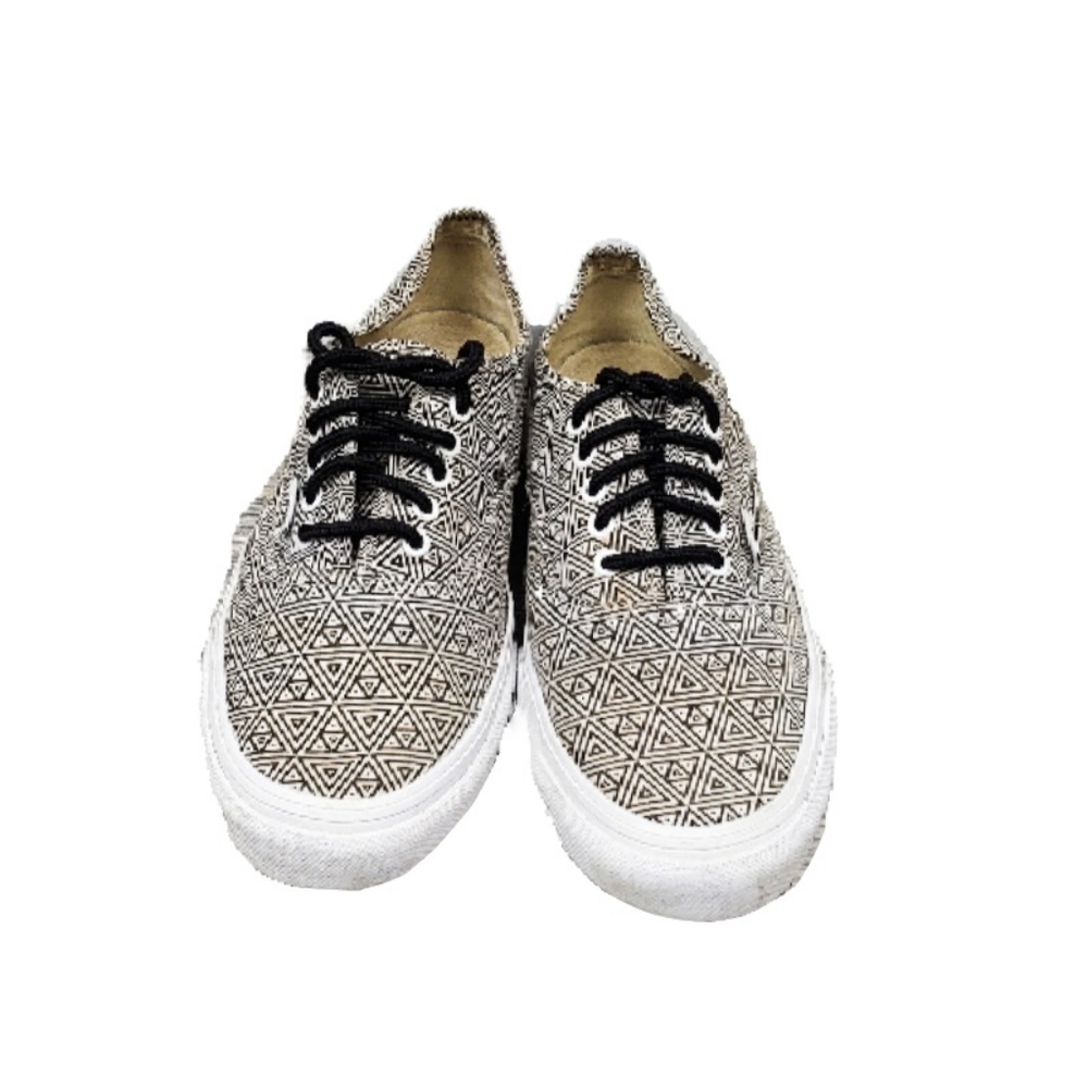 Vans Unisex (Wm 7.5/Men 9) Slim Geometric Sneakers Black/White*Priced to Sell** - Picture 5 of 9